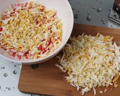 Tartaletas con palitos de cangrejo y queso: las mejores recetas