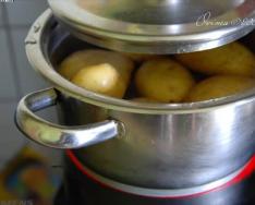 Opciones de preparación para albóndigas de patata con fotos.