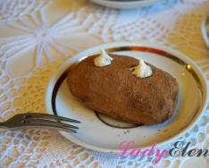Pastel de galleta “patata”: receta con foto